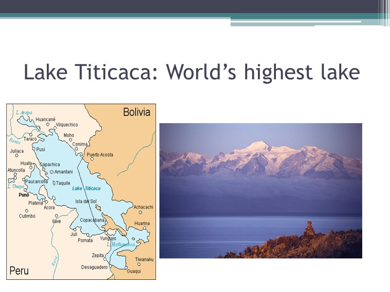 Lake Titicaca: World’s highest lake